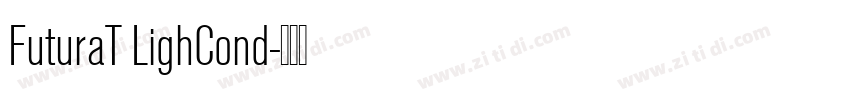 FuturaT LighCond字体转换